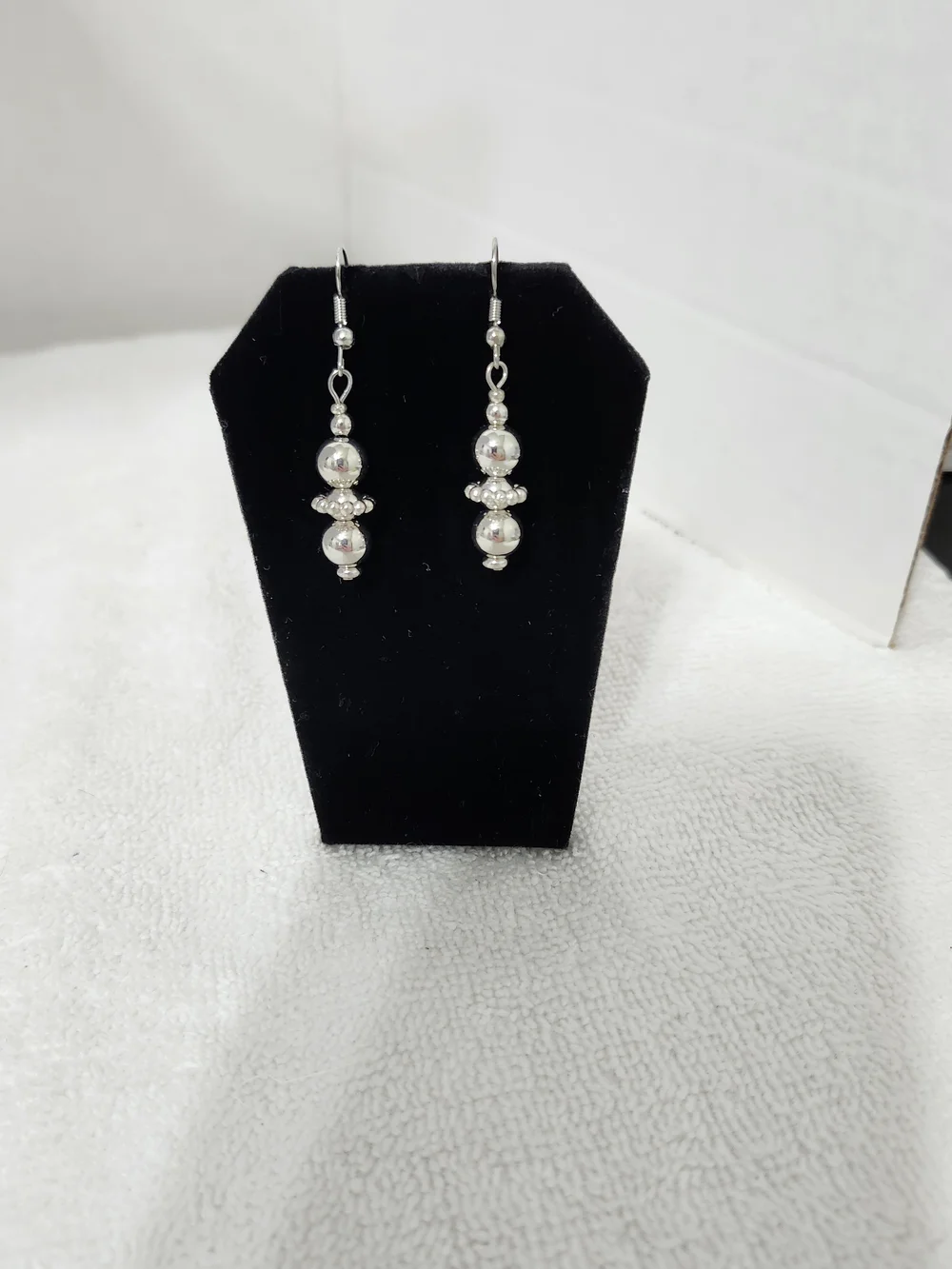 Purple Studded Ball Bead Necklace & Earring Set Statement Casual Handmade New